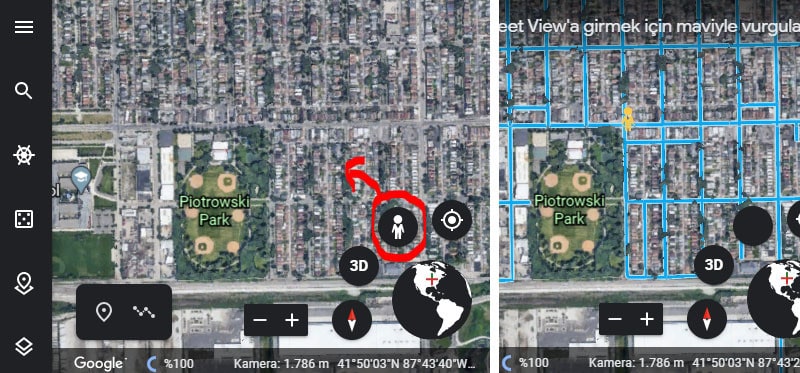 Google Earth Sokak Görünümü Nasıl Açılır