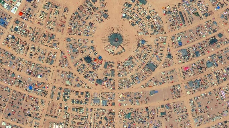 Burning Man yerleşim planı